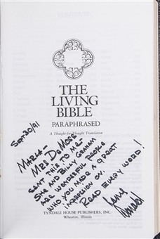 1991 Donald Trump Signed Bible Inscribed To Marla Maples (Beckett)